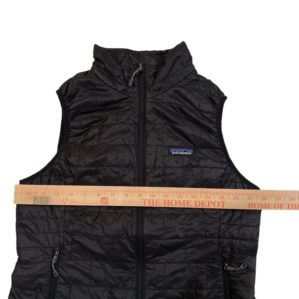 Patagonia Nano Puff Vest Womens Small Black Quilted PrimaLoft Full Zip 84247 - Picture 8 of 9